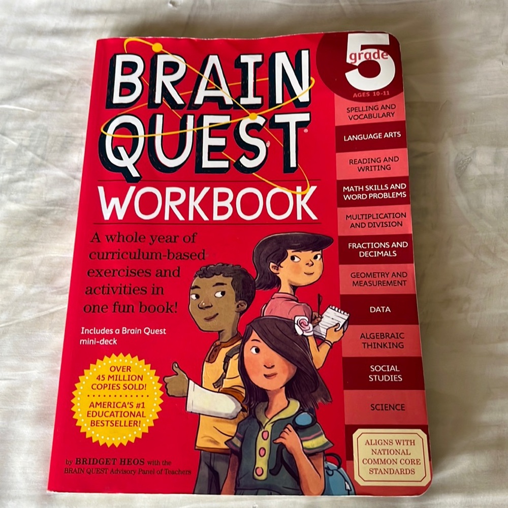 Brainquest 5th grade summer workbook